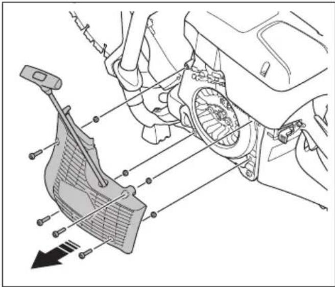 HUSQVARNA K 770 SmartGuard - Déinstallation du corps du lanceur - 1