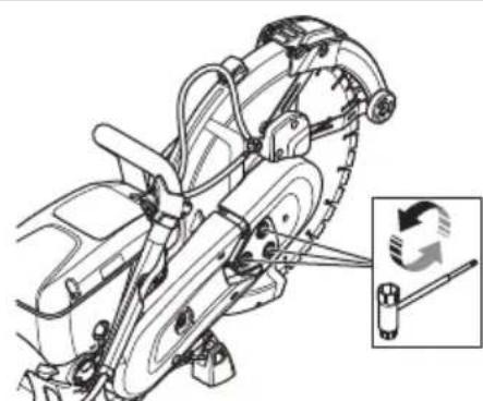 HUSQVARNA K 770 SmartGuard - To adjust the tension of the drive belt - 1