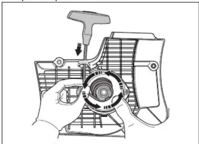HUSQVARNA K 770 SmartGuard - To replace a damaged starter rope - 3