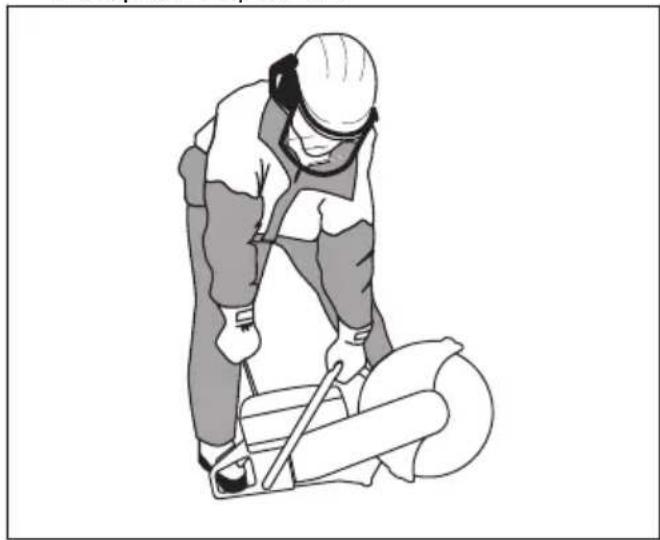 HUSQVARNA K 770 SmartGuard - Démarrage du produit lorsque le moteur est froid - 7