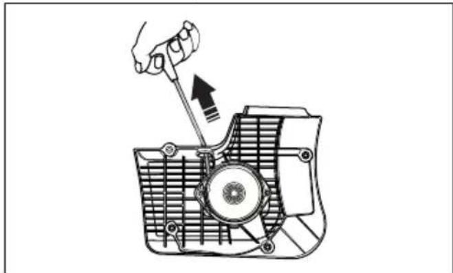 HUSQVARNA K 770 SmartGuard - To adjust the tension of the recoil spring - 1