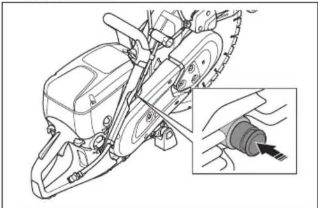 HUSQVARNA K 770 SmartGuard - Het product starten met een koude motor - 4