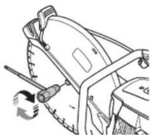 HUSQVARNA K 770 SmartGuard - To install the cutting blade - 6