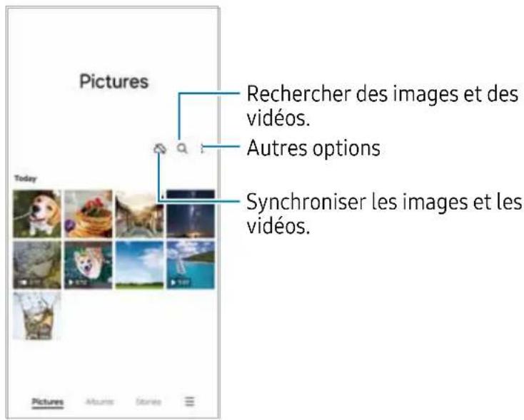 SAMSUNG Galaxy S21 FE 5G - Utiliser l'application Galerie - 1