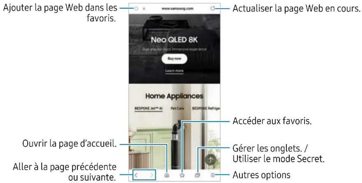SAMSUNG Galaxy S21 FE 5G - Samsung Internet - 1