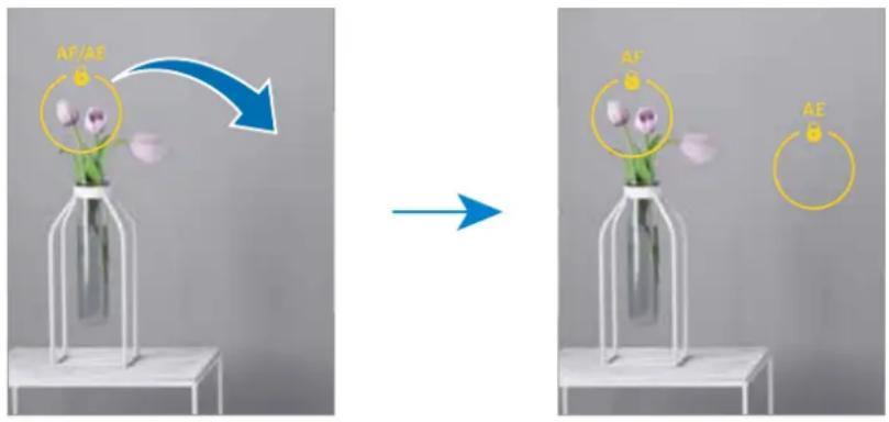 SAMSUNG Galaxy S21 FE 5G - Séparer la zone de mise au point et la zone d'exposition - 1