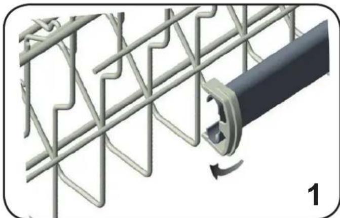DANBY DDW18D1ESS - Hauteur du PANIER supérieur - 1