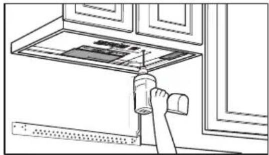 DANBY DOM16A2SSDB - Using the top cabinet template - 1