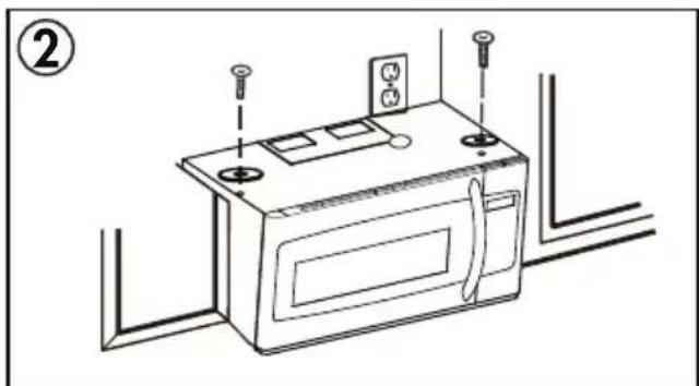 DANBY DOM16A2SSDB - Mounting the microwave oven - 2