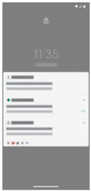 MOTOROLA Moto G51 5G - À propos de votre écran de verrouillage - 1