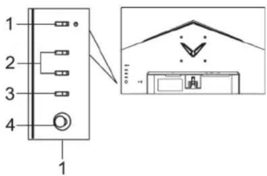 ACER QG241YP - Comenzi externe - 1
