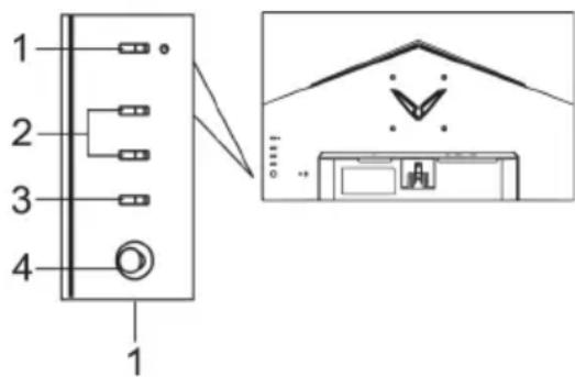 ACER QG241YP - Controles externos - 1