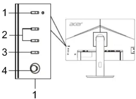 ACER BL270 - Külső kezelöszervek - 2