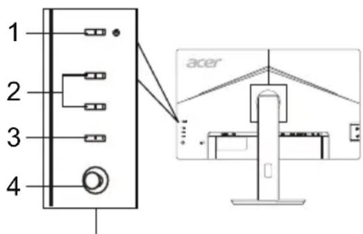 ACER BL270 - Controles externos - 1