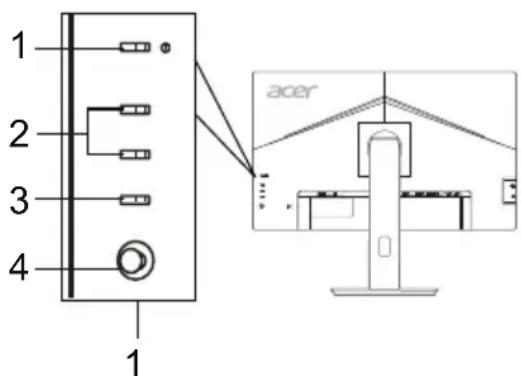 ACER BL270 - Commandes externes - 2