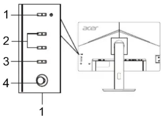 ACER BL270 - Externe bedieningselementen - 1