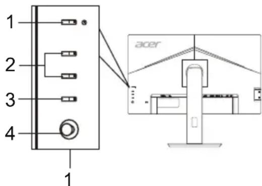 ACER BL270 - Controles externos - 1