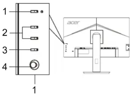 ACER BL270 - Controles externos - 1