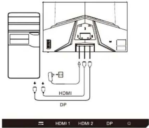 ACER XZ320QX - Controles externos - 2