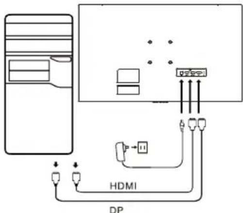 ACER ED270UP - Controles externos - 2