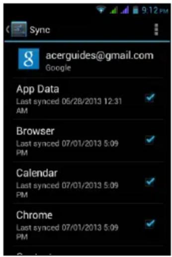 ACER Z130 - Synchro Google - 1