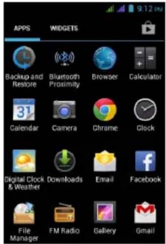 ACER Z130 - Le menu Application - 2