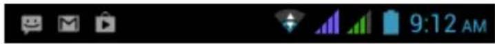 ACER Z130 - Zone de notification et statut - 1