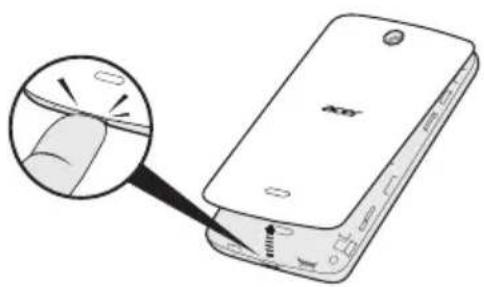 ACER Z130 - Installer la batterie - 1