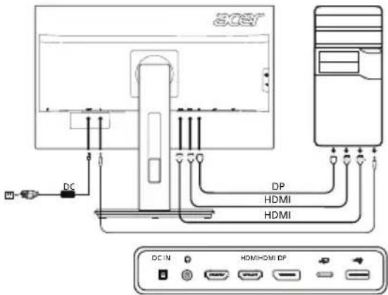 ACER B276HULE - Comenzi externe - 1