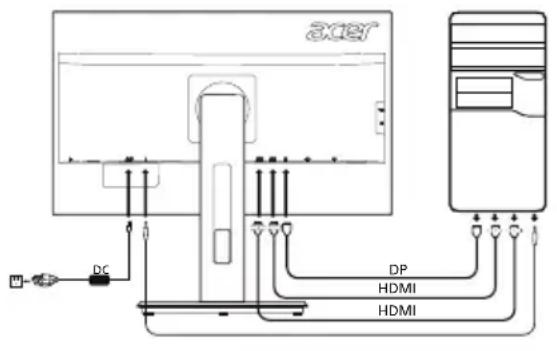 ACER B276HULE - Füusilised nupud - 1