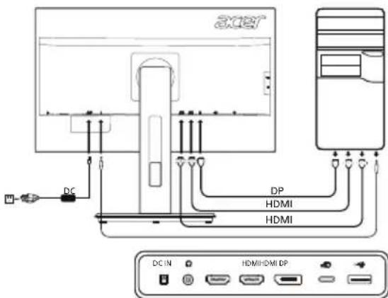 ACER B276HULE - Harici kontroller - 1
