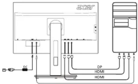 ACER B276HULE - Monitorapievienosana datoram - 1
