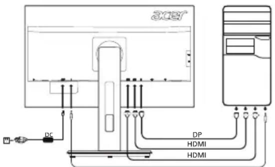 ACER B276HULE - Knuppen op de behuizing - 1