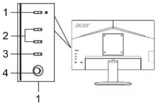 ACER KB242YA - 将显示器连接至电脑 - 2