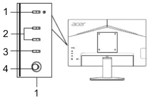 ACER KB242YA - Externa kontroller - 2