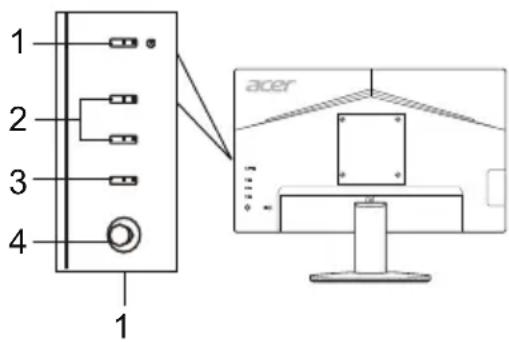 ACER KB242YA - Controlli esterni - 1