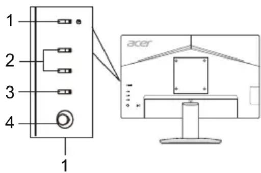 ACER KB242YA - Comenzi externe - 3