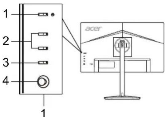 ACER XV252QP - 外部控件 - 1