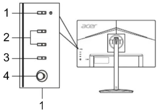 ACER XV252QP - Externala Kontroller - 1