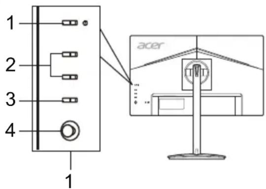 ACER XV252QP - Ulkoiset ohjauslaitteet - 1
