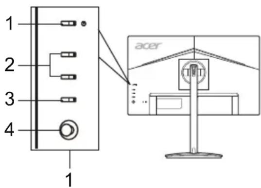 ACER XV252QP - Išorinai valdikliai - 1