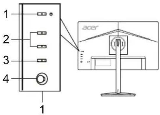 ACER XV252QP - 外部控制 - 1