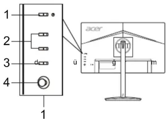 ACER XV252QP - Harici kontroller - 1