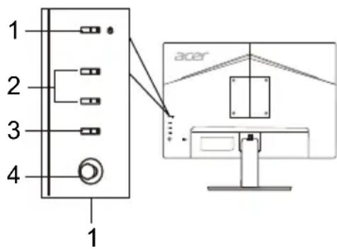 ACER V247W - BbHsHn 6yToHn 3a ynpaBneHne - 2