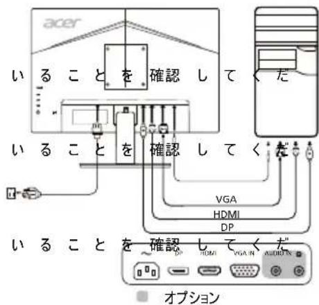 ACER V247W - 外部コントロ -ル - 1