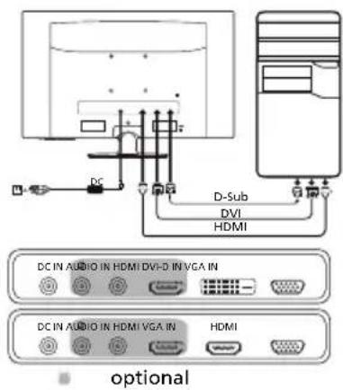 ACER G276HLK - Externe Bedienelemente - 1