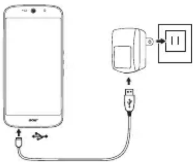 ACER Liquid Jade Primo S58 - Charging your phone - 1