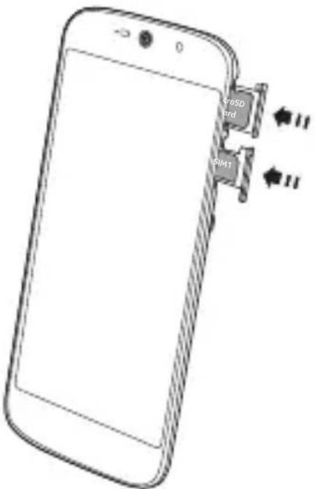 ACER Liquid Jade Primo S58 - Insérer les cartes SIM et la carte microsd - 3
