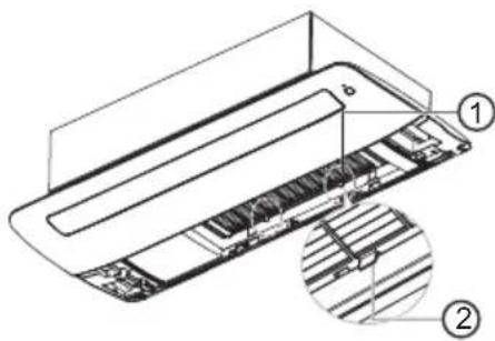 LG UM24FH - Het deodorisatiefilter/PM1.0-filter reinigen (optioneel) - 1