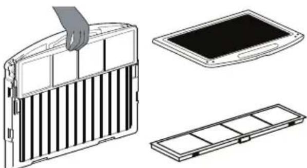 LG UM24FH - Cleaning the deodorization filter/PM1.0 filter (Optional) - 3